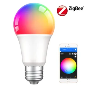 Intelligent Bulb 9W E27 E26 B22 RGBCW Support Alexa Google WiFi Zigbee Tuya