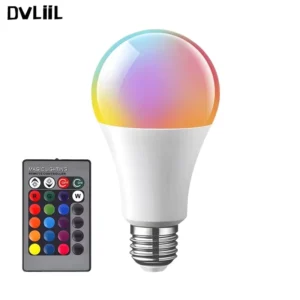 Intelligent Remote Control RGB LED E27 Adjustable 5W 7W 9W 12W Neon Decorative Lamp Smart Bulb