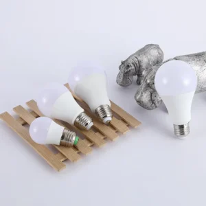 LED A60 Bulb Energy Saving Warm Light Indoor Lighting Plastic Aluminum E27 Screw Bayonet for Garden AC Power