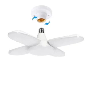 LED Bulb E27 Super Bright Foldable Lights Fan Blade Ceiling Lamps