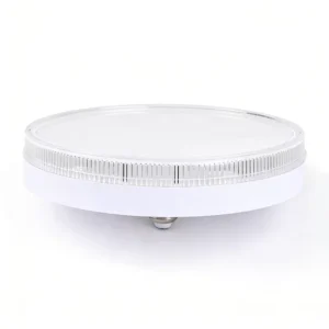LED Ceiling Light with Crystal Cover Tri Proof Three Color Switching for Bedroom Indoor Use