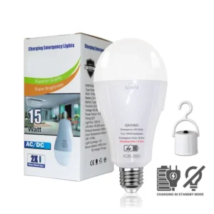 LED Emergency Bulbs Rechargeable Remote Manual Control Smart ACDC Dimmable 15W FCC Certified 3500K 5000K B22 E26 E27 Base 2 Year