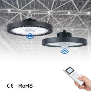 LED High Bay Light 240W 185LM/W Motion Sensor Pendant Design for Gym Industrial Construction