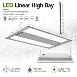 LED Linear High Bay 130lm/W IP65 Industrial Lighting Smart Control CE RoHS 5 Years Warranty