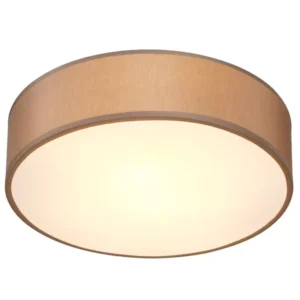 LED Modern Fabric Ceiling Light Jute Acrylic Lampshade Remote Control Bedroom Use AC Powered Iron Base 3xE14 Max 40W 6000K IP20