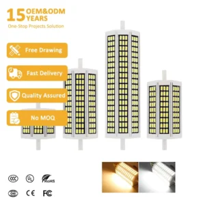 LED R7S Bulb 50W 118MM RoHS Certified Dimmable Ceramic 220V
