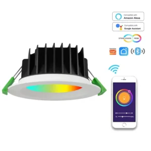 LED Smart Downlight Voice Intelligent Control Via Alexa Google Home Dimmable LED Ambient Light Downlight RGB Colorful Shop