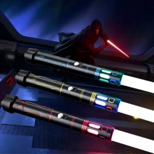 LED Sword Blaster Ghost Fire Red Green Blue Color Change Blade Collection Fast Charging Cable Lightsaber