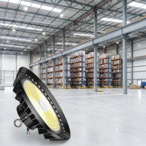 LED UFO High Bay Light 100W 10IN ETL DLC Chemical Plant LED Industrial 165LM/W Waterproof