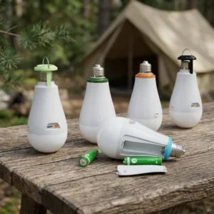 LED Ultra High Brightness Night Light Camping Light and Emergency Lantern with Removable Batteries