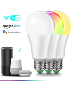 Lamps Alexa Google Assistant App Control E26 RGBCW Smart Home Light Tuya WiFi Wireless LED Smart Bulb