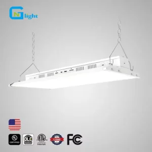 Led High Bay Lights Usa Stock 80W 300W 3CCT 3WATT 2ft 4ft Canopy Warehouse Shop LED Workshop Panel Linear Lighting High Bay