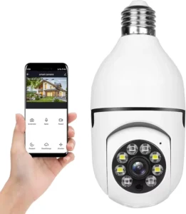 Light Bulb 360 Degree Camera, 2.4G WiFi Security Camera, Wireless Light Bulb Camera