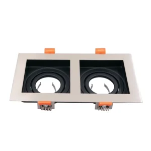 Light Source LED Aluminum Housing Black & White Spotlight Module GU10 MR16 Recessed Ceiling Downlights Frame