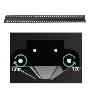Linear LED Lighting Twin Tubes Adjustable Angle LED Linear Lights Supermarket Grille Lamp 3 Wires 4 Wires 6 Wires