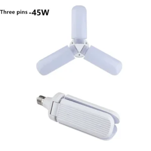 Manufacturers Three Leaf Fan Blade Adjustable Beam LED Bulb E27 Socket LED Bulb