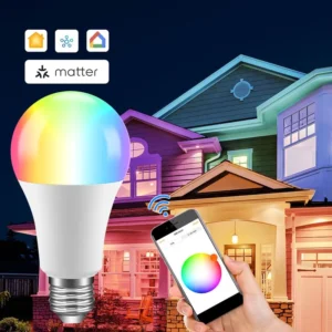 Matter E14 Smart Bulb Electric Home & Hotel Use Android App Control Voice & App Control RGB 6W WiFi LED Lamp