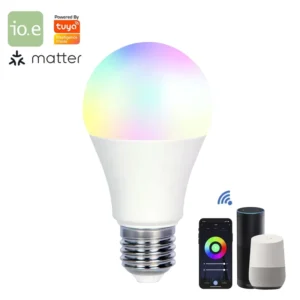 Matter Protocol Smart WiFi Bulb LED Tuya Smart Alexa and Google Home E27 A60 RGBCCT 9W