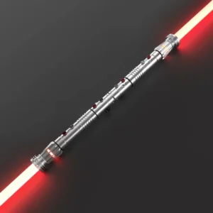 Metal LED Lightsaber Sword for App Controlled Double Blade Heavy Dueling Pogo Pin Core Light Up Toy