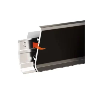 Modern Design Aluminum Alloy Baseboard Floor Trim LED Skirting Easy Installation 5 Year Warranty for Home Office