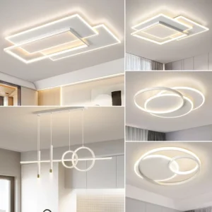 Modern Design Indoor Decorative Living Room Household Round Acrylic Dimmable Led Ceiling Light With 2.4g Remote Control