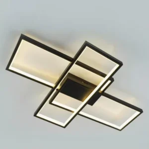 Modern Indoor Ceiling Light Rectangle Shape Interior Decor Lighting Living Room Surface Mounted Acrylic Large LED Ceiling Lamps