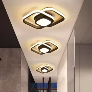 Modern Indoor Chandelier with Acrylic and Iron Materials 3CCT LED Ceiling Lamp for Bedroom Living Room Corridor Balcony