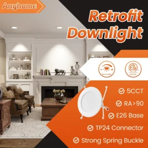 Modern Indoor Home Office Ceiling Fixture 110V Ultra Slim Round Flat 9W 12W ETL Standard LED Panel Light Downlight