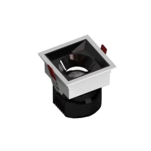 Modern Indoor LED Light COB Dali Dimmable Fixture Square Recessed Trim Mounted 5W 10W 15W Anti-Glare Deep Downlight