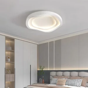 Modern Indoor Ultra-Thin LED Ceiling Lamp 46W 57W 68W Waterproof Easy Install for Living Room Bedroom Dining Wood IP65 Aluminum