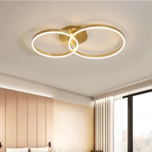 Modern LED Ceiling Light Fixtures Round Ceiling Lamp Indoor Home Bedroom Living Room Aluminum Ring Ceiling Light