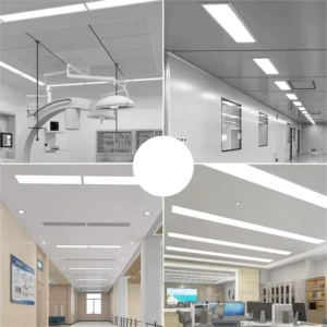 Modern LED Flat Panel Light for Hospital Operating Clean Room Easy to Install and Dust Free Square Ceiling Tile Design