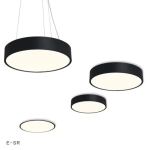Modern LED Pendant Light 72W Round Acrylic Surface Mounted AC Ceiling Lamp for Living Room Kitchen