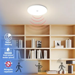 Modern LED Surface Mounted Ceiling Light Acrylic Heat Resistant IP66 Switch Control High CRI 80 3000K-6000K Color Temp Bedroom