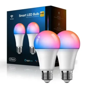 Modern PC WIFI Control LED Light 9W Google Assistant Alexa RGB Multicolor WiFi Remote E26 E27 Smart Night Lamp
