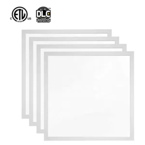 Modern Square LED Backlit Panel Lighting Fixture CCT Watt Selectable 1×4 2×4 Drop Ceiling Light IP44 Recessed Flat Panel Light
