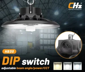 Motion Sensor LED High Bay Light UFO Style 150W Dimmable Warehouse Lighting