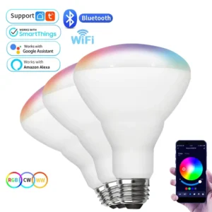 OEM ODM E27 17W 230V 1600LM 2700K-6500K Dimming RGBCW Bulb Home Ball Bubble Lamp App Control Smart LED Bulbs WiFi Alexa