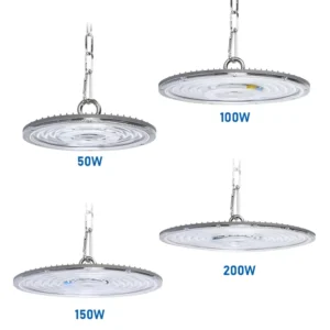 OEM ODM Factory High Lumen Linear Ultra thin Linear Warehouse Industrial 50W 100W 150W 200W Highbay UFO Led High Bay Light