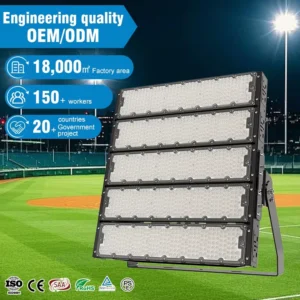 OEM ODM Professional IP65 Durable Stadium High Mast Light 100V 277V 200W 400W 600W 800W 1000W 1200W LED Flood Light