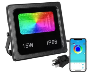 Outdoor Dimmable Wall Light Slim Floodlight RGB Colored 15W 25W 50W 100W Color Changing LED Spotlight RGB Flood Light