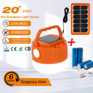 Outdoor multifunctional portable built-in battery charging solar emergency camping lights LED light bulbs