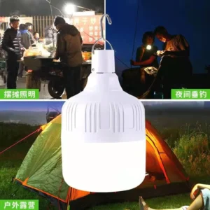 Outdoor solar charged foldable tent lights bulbs power bank waterproof decoration emergency camping lights