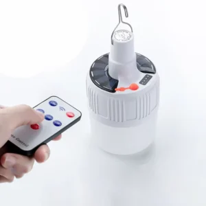Portable IP65 Waterproof Emergency LED Bulb Solar Rechargeable for Home