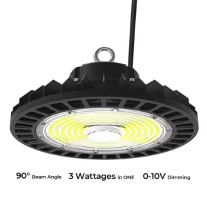 Power Switchable Dimmable 150lm/w IP65 ETL DLC CE SAA Industrial UFO Led High Bay Light