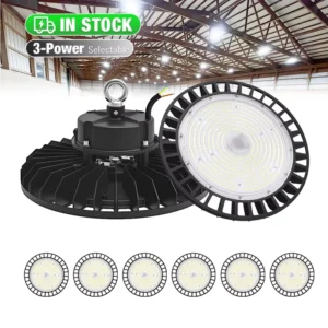 Power Switchable High Bay 240W 200W 150W 120W 90W Industrial Workshop High Brightness LED High Bay Light