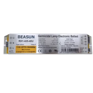 Prehrat Start 10W 20W 30W 40W T5 Active PFC Electronic Ballast RH1-425-40U 110~277V Input Voltage UVC Lamp