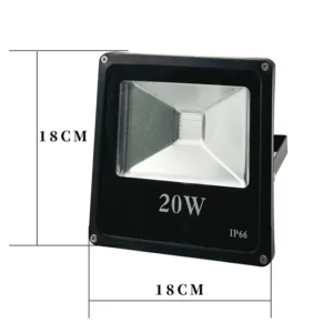 RGB Colorful Floodlight for Outdoor Garden Lawn Villa Courtyard Warehouse IP67 Weatherproof for Atmosphere Lighting