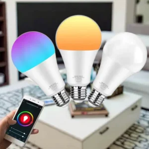 RGB Dimmable LED Smart Bulb WiFi Enabled Tuya Alexa Google Home Support App Control E26 E27 Smart LED Bulb