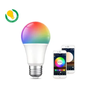 RGB LED Bulb Light Smart WiFi AC Remote Control 9W 11W E26 B22 Warm White CCT PC LED Lighting